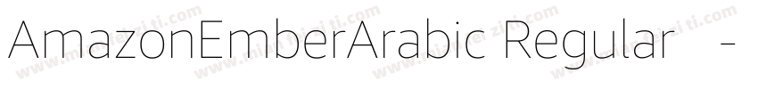 AmazonEmberArabic Regular 普通字体转换